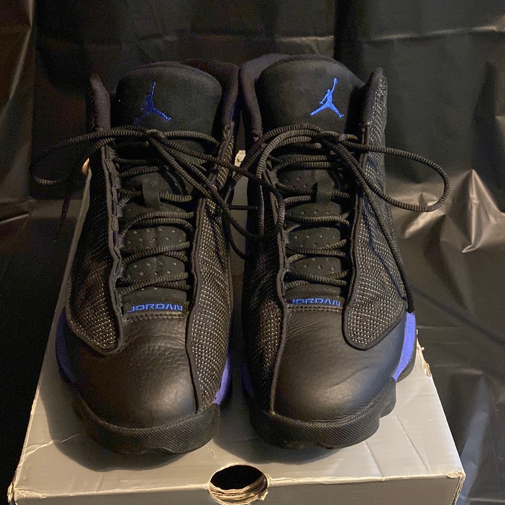 Jordan 13 Black Hyper Blue Size 10 Men